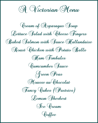 Dinner Menu